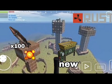 Видео: 100 Rockets Raid | Рейд 100 ракет | Oxide Survival Island #rustmobile