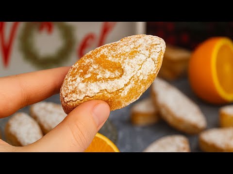 Видео: Итальянское апельсиновое печенье 🍊 Без муки, без глютена и просто идеальное! Ricciarelli