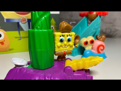 Видео: ВСЕ ИГРУШКИ ИЗ БУРГЕР КИНГА СО СПАНЧ БОБОМ / ВСЯ КОЛЛЕКЦИЯ
