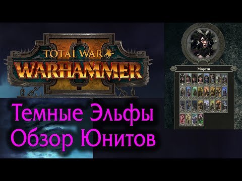 Видео: Total War: WARHAMMER II - Темные Эльфы - Обзор Юнитов