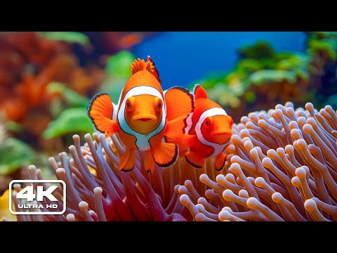 Видео: Аквариум 4K (ВИДЕО UHD) — насладитесь умиротворяющей красотой океанских глубин под расслабляющую