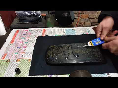 Видео: Перетяжка подлокотника MITSUBISHI. Получилось только со 2-го раза.