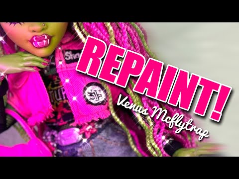 Видео: Monster High G3 Перекраска Венеры МакФлайтрап - Куклы Эмбер