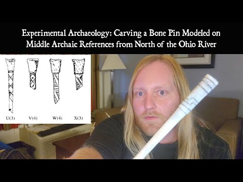 Видео: Экспериментальная археология: изготовление костяной булавки средней архаики с помощью каменных ор...