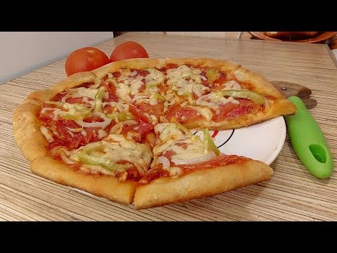 Видео: ПИЦЦА НА КЕФИРЕ без дрожжей / Быстрое и Вкусное Тесто для Пиццы на Кефире!