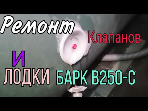 Видео: Ремонт клапанов и лодки Барк В250-С