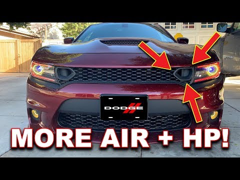 Видео: Установка нижнего воздухозаборника и воздуховода Dodge Charger Hellcat ✔️