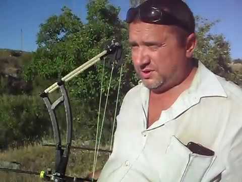 Видео: самодельный блочный лук и катушка для боуфишинга отстрел