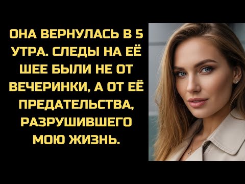 Видео: Она ушла на "девичник" и вернулась в 5 утра. Но следы на её шее рассказали страшную правду.