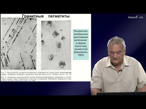 Видео: Спиридонов Э.М. - Генетическая минералогия.Часть 2 - 26. Глубинные гранитные пегматиты