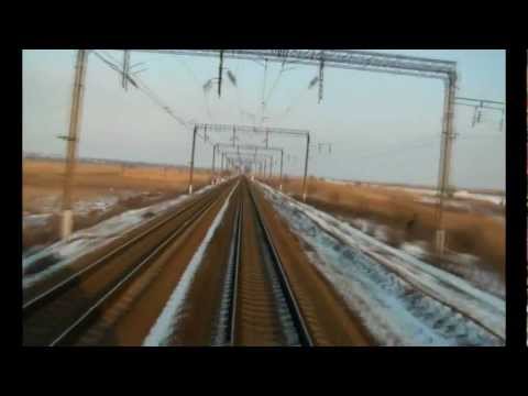 Видео: Из кабины ЭП1М из Таганрога в Ростов-на-Дону