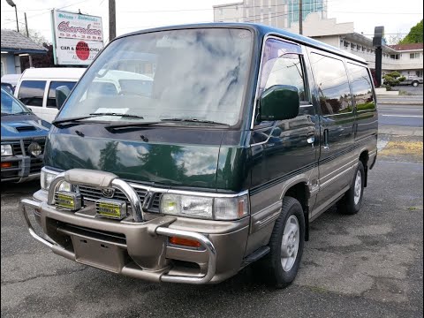 Видео: 1996 Nissan Homy/Caravan Turbo Diesel, 4WD TD27ETi, ARME24, (По-Русски)