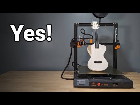 Видео: Может ли укулеле, напечатанная на 3D-принтере, звучать лучше традиционной деревянной?