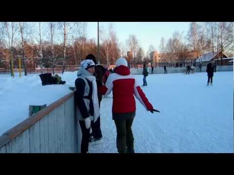 Видео: Осиповичи. Ледовый каток-2. 27.01.2013