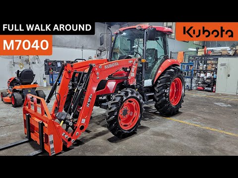 Видео: Трактор Kubota M7040 — видео полного обзора #kubota #kubotatractor