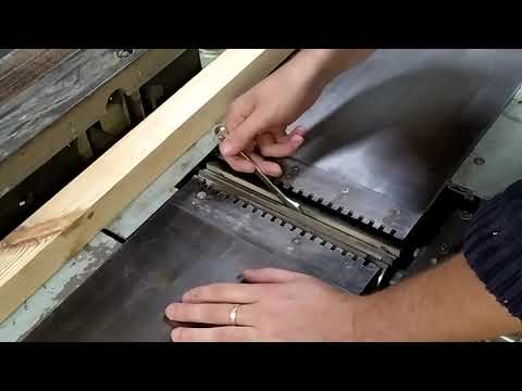 Видео: Как правильно выставить строгальные ножи на фуганке