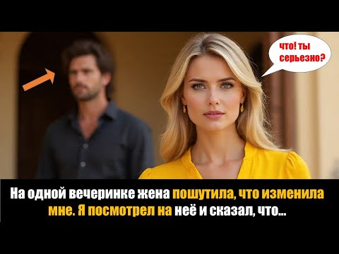 Видео: На одной вечеринке жена пошутила, что изменила мне. Я посмотрел на неё и сказал, что...