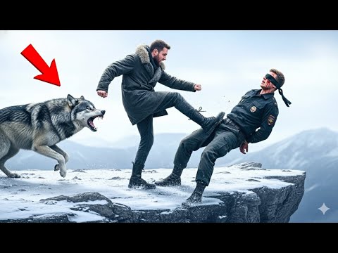 Видео: Полицейского Столкнули с Обрыва — Поступок Волка Заставил Всех Плакать!