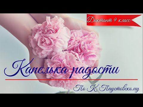 Видео: Диктант по русскому языку с проверкой! 9 класс.  Капелька радости #диктант9класс​ #диктант