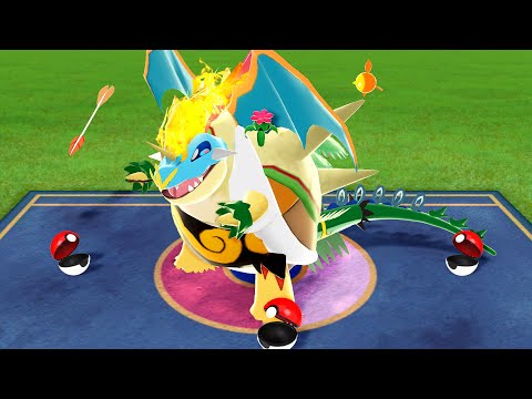 Видео: Я объединил всех стартовых покемонов вместе