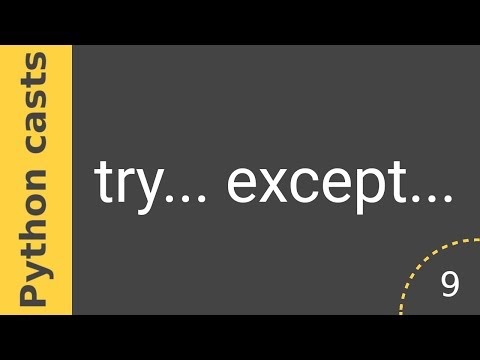 Видео: Уроки Python casts #9 - Что такое try - except