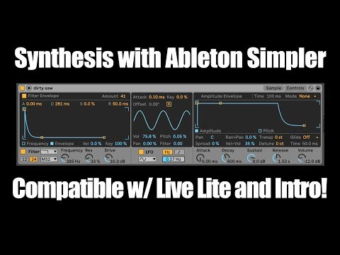 Видео: Учебное пособие по синтезатору Ableton Simpler