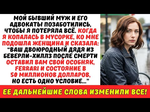 Видео: После развода я осталась БЕЗДОМНОЙ, пока незнакомка не сообщила: «Вы УНАСЛЕДОВАЛИ 50.000.000 $»