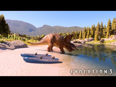 Видео: Трицератопс на пляже! | JWE3