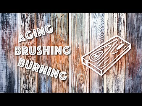 Видео: Декор браширование и состаривание древесины. Aging wood