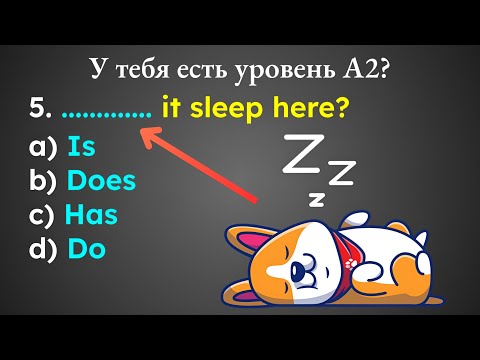 Видео: 40/60 = уровень А2 🤩 | тест по грамматике английского языка для начинающих