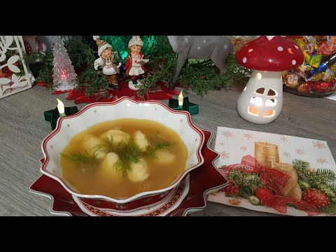 Видео: Клецки!Суп с лапшой!Наваристый бульон !