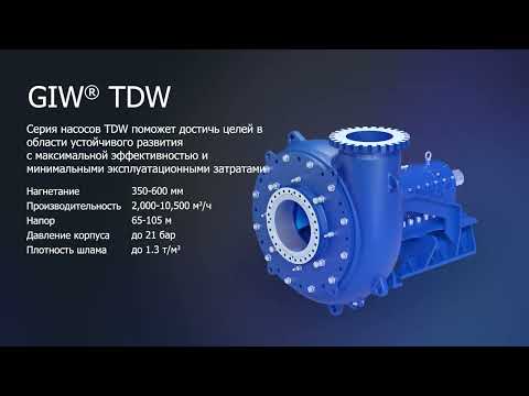 Видео: Шламовый насос TDW для управления хвостохранилищами