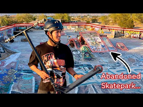 Видео: Катание на самокате в скейт-парке БЕЗ ЗАКОНОВ... (странно)