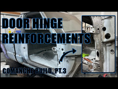 Видео: Ремонт и укрепление дверных петель на моем Jeep Comanche