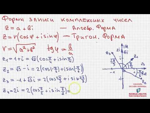 Видео: Математика без Ху%!ни. Комплексные числа, часть 3. Формы записи. Возведение в степень.