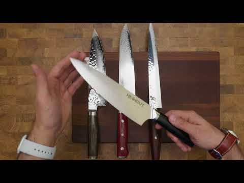 Видео: Кухонные ножи Heimcut Blue. Сталь Aogami 2