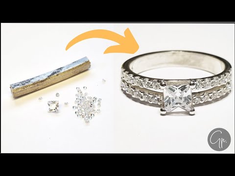 Видео: 💍 Как сделать ПОМОЛВОЧНОЕ КОЛЬЦО 💎 Ювелирные мастер-классы