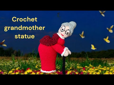 Видео: Фигурка бабушки крючком | Шаг за шагом в упрощенной форме для начинающих.