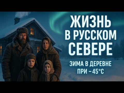Видео: «Зима в русской деревне Севера — как живёт простая семья в мороз -45°C»