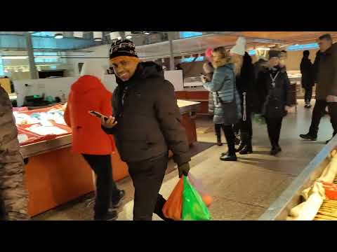 Видео: Рига. Центральный рынок, идём за рыбой. Riga. Central market.  #riga #market #fish