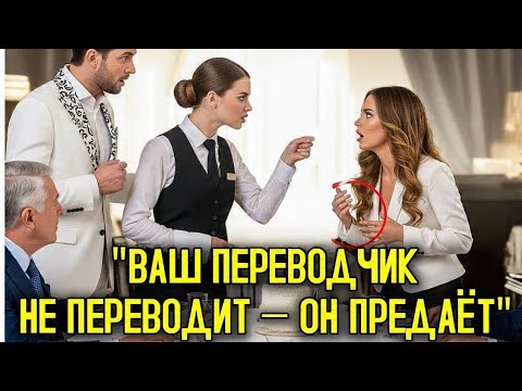 Видео: «Переведи, если СМОЖЕШЬ», — сказала ОФИЦИАНТКА,и миллиардер ОНЕМЕЛ от её слов 💬😳