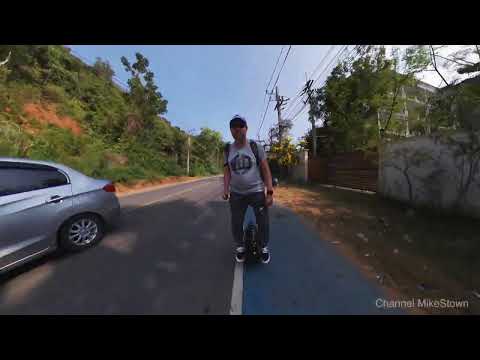 Видео: По Таиланду на моноколесе.