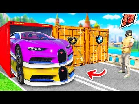 Видео: ВЫПАЛО 2 БУГАТТИ ЗА РАЗ С КОНТЕЙНЕРОВ! КОНТЕЙНЕРЫ В ГТА 5 КРМП РАДМИР! - GTA 5 CRMP