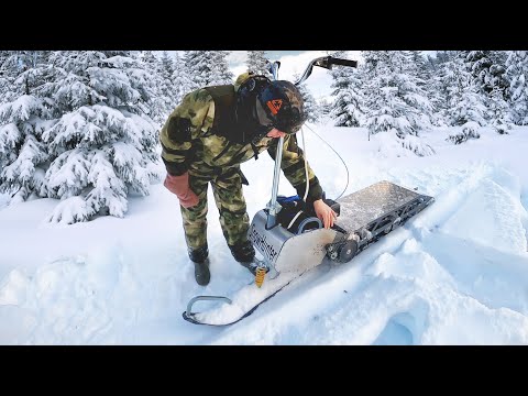 Видео: Отзыв владельца снегоката Snowhunter / обкатка техники