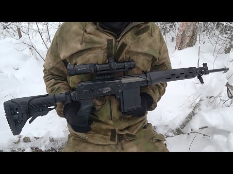 Видео: Карабин Тигр - брать или... Сайга-308, Вепрь. Про прицел, кронштейн, приклад, газоотвод и другое