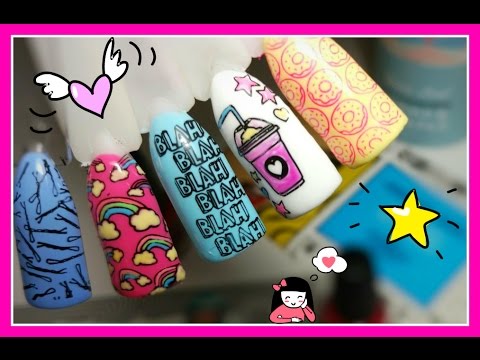 Видео: Как Выполнить Стемпинг / Милый Маникюр / Комиксы на Ногтях / Татьяна Бугрий