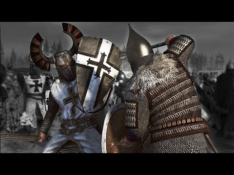 Видео: Удастся ли Новгородской Дружине Победить Целую Армию Тевтонских Рыцарей Крестоносцев !?