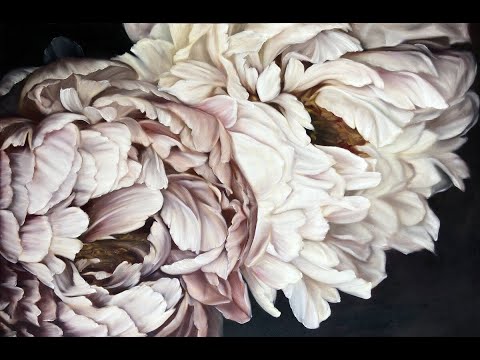 Видео: Как рисовать пионы масляными красками: секреты и техники