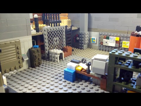 Видео: Lego лаборатория Кляйнера из Half-life 2