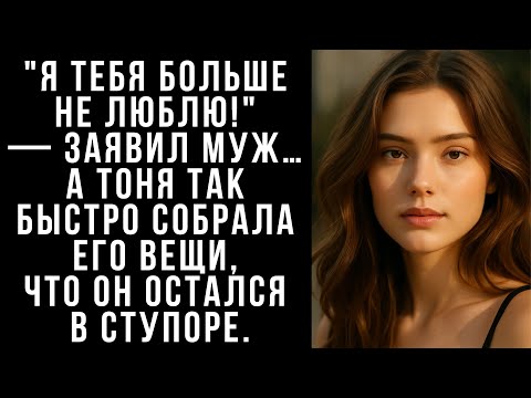 Видео: "Я тебя больше не люблю!" —заявил муж… А Тоня так быстро собрала его вещи, что он остался в ступоре.